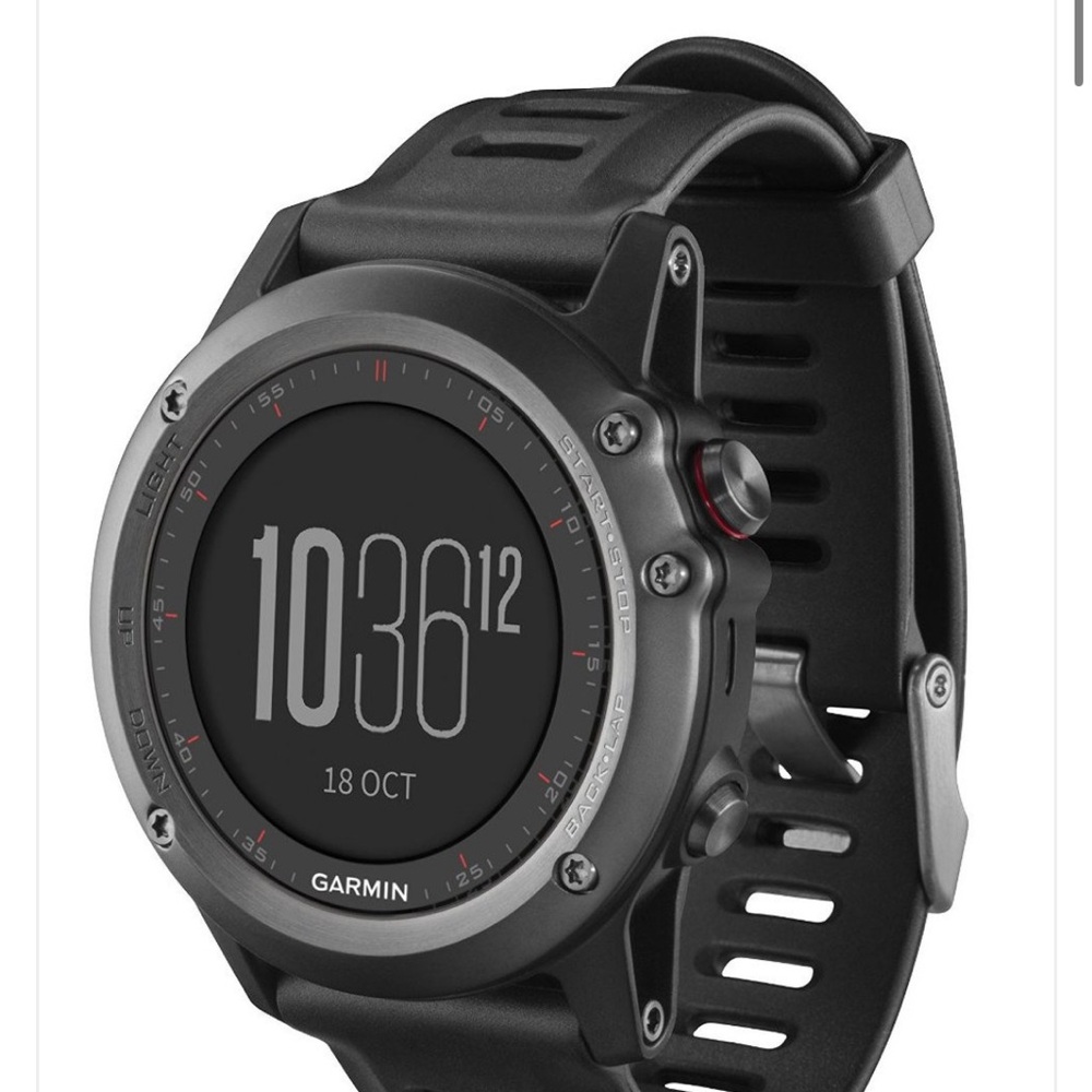 Garmin Gray and Black Smartwatch